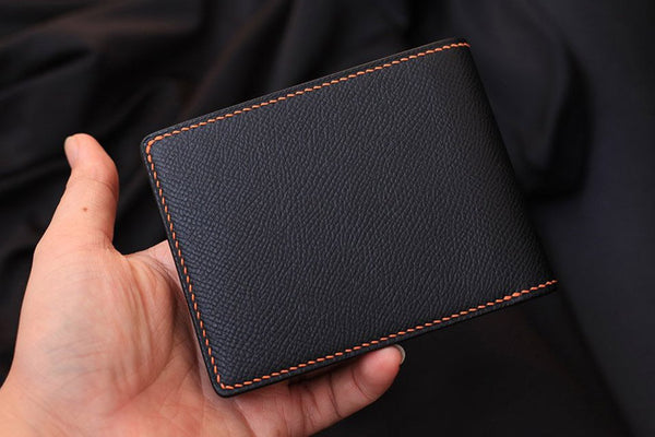 leather bifold wallet with card holder