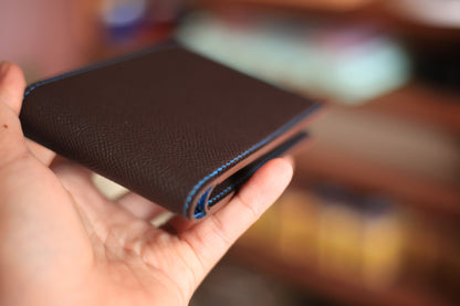 brown leather bifold wallet for men