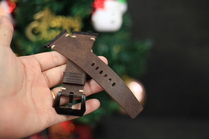 brown pueblo leather watch band