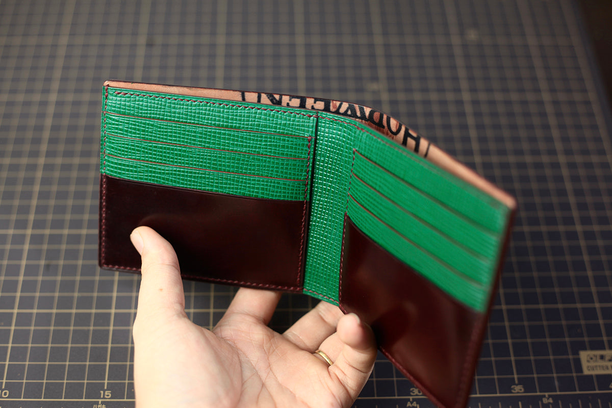 brown stylish bifold wallet