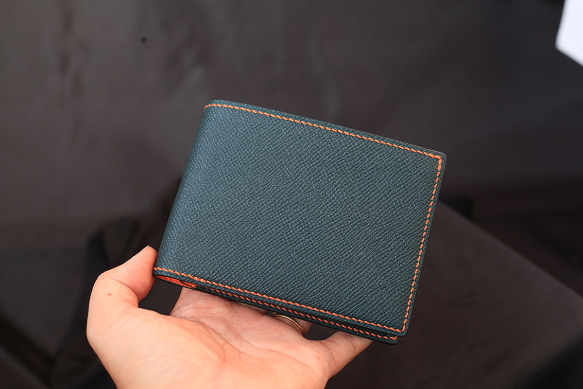 epsom leather wallet with coin pocket