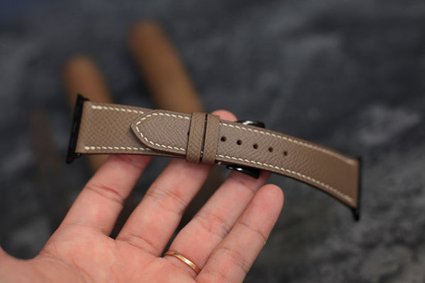 etoupe leather band for apple watch