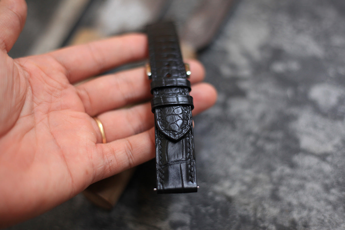 exotic leather watch strap omega