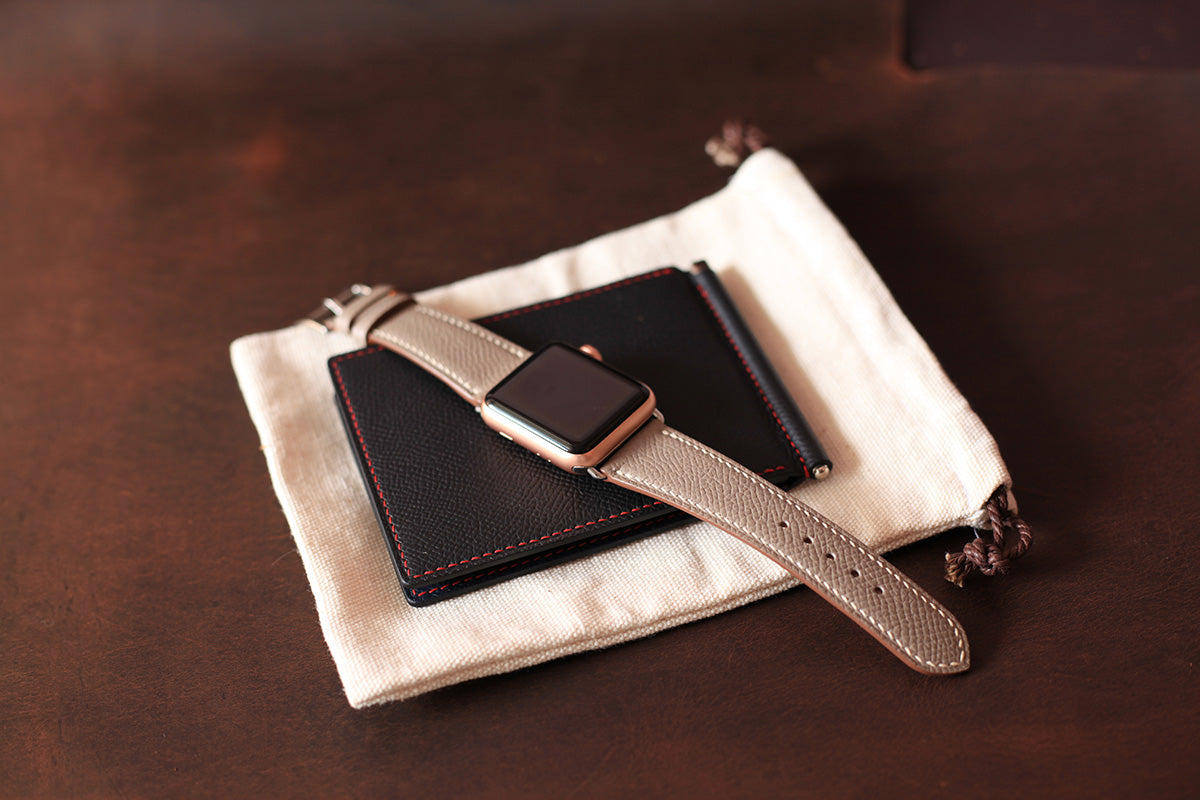 grey brown apple watch band