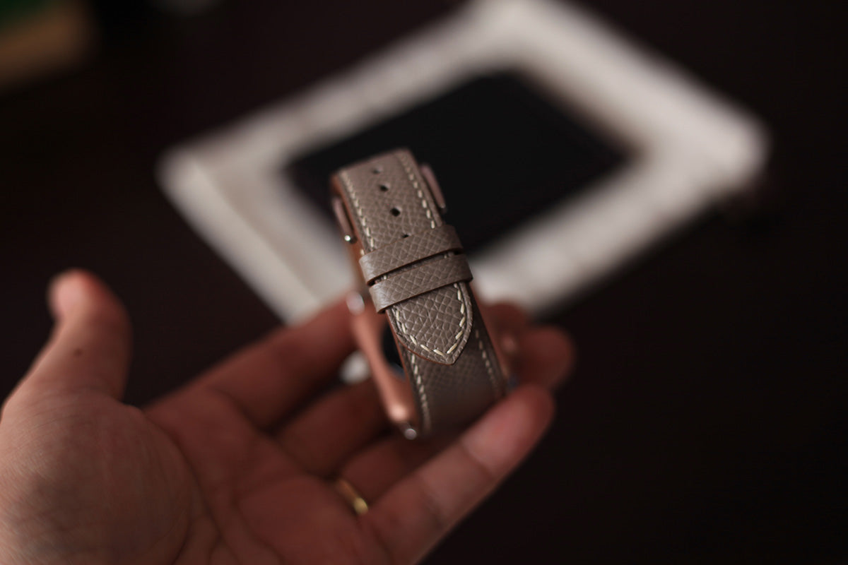 grey brown watch strap
