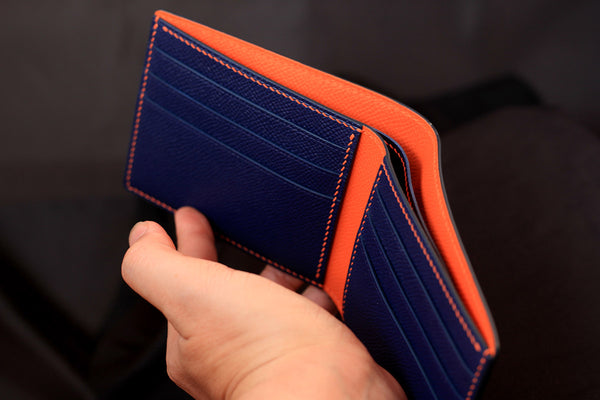 leather bifold wallet for men