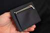 leather wallet with zipper pocket