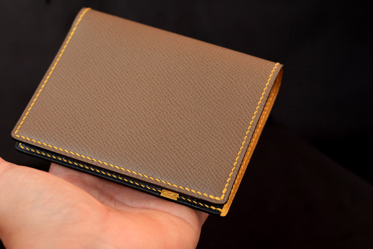light brown leather wallet