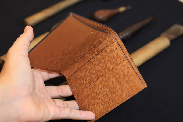 epsom leather bifold wallet for men 