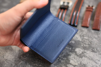 navy blue epi mini wallet