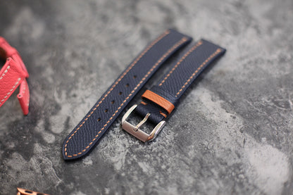 navy blue omega watch strap