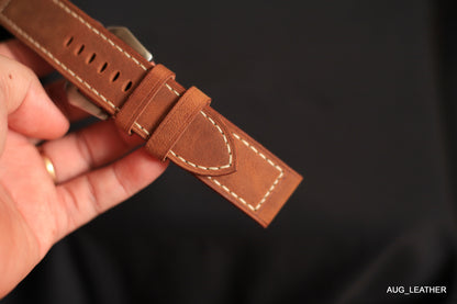 panerai watch strap gold brown color