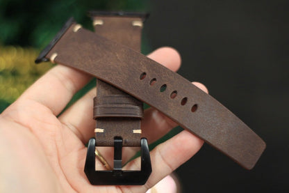 pueblo leather apple watch band