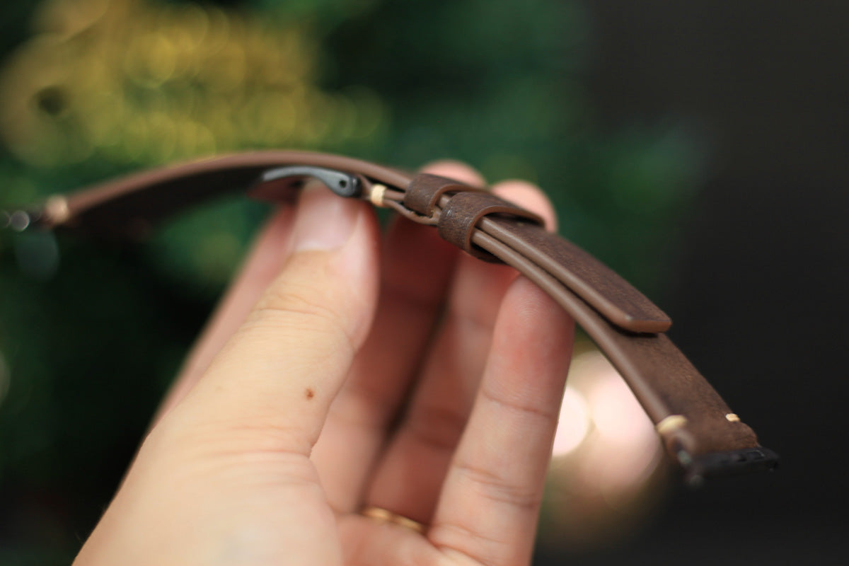 pueblo leather watch band